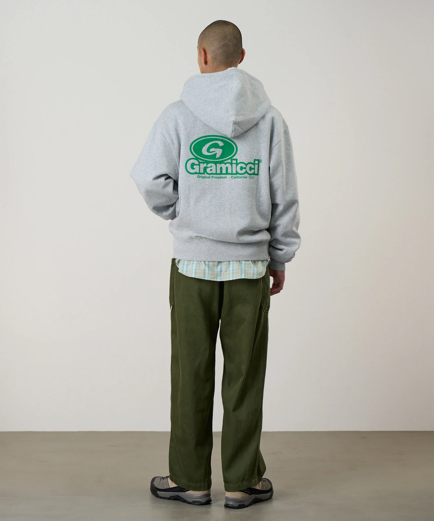 '82 Zip Hooded Sweatshirt - Heather Grey - Image 3
