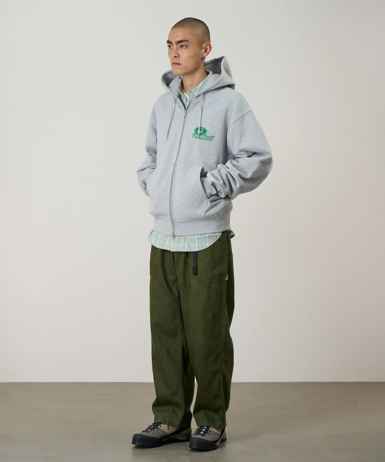 '82 Zip Hooded Sweatshirt - Heather Grey - Image 4