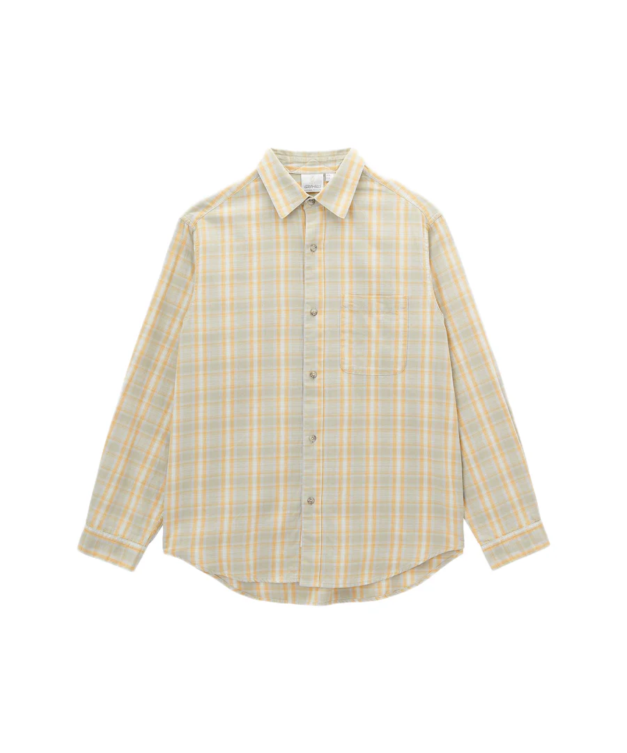 Checkered Ombre Shirt - Mustard