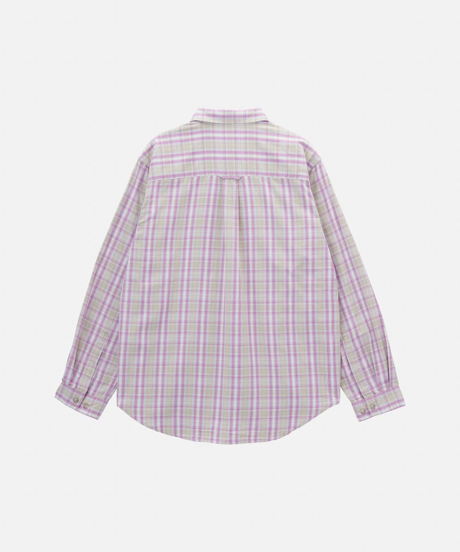 Checkered Ombre Shirt - Purple - Image 5