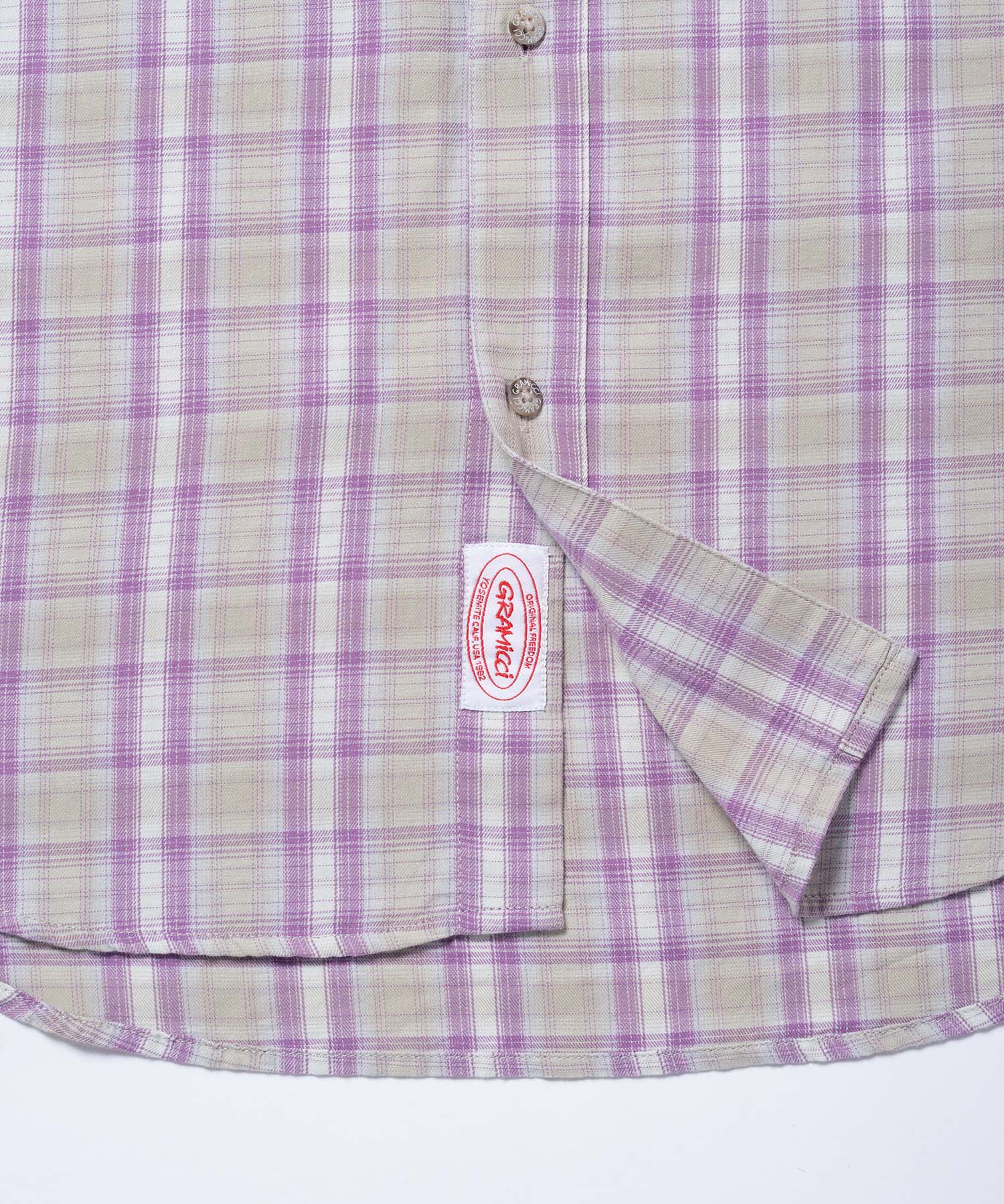 Checkered Ombre Shirt - Purple - Image 6