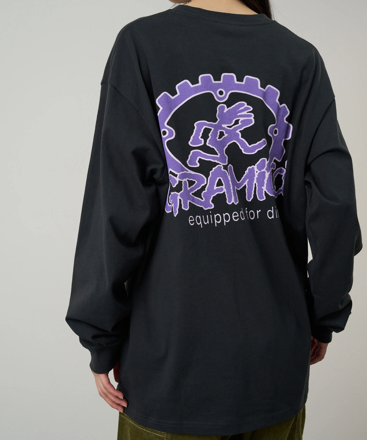 Equipped For Dirt L/S Tee - Vintage Black - Image 2