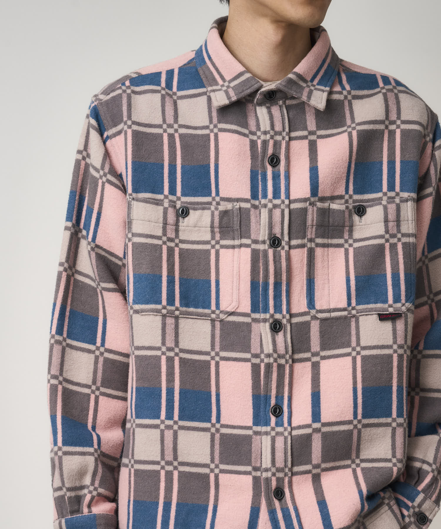 Flannel Anthony Shirt - Blush Check - Image 3
