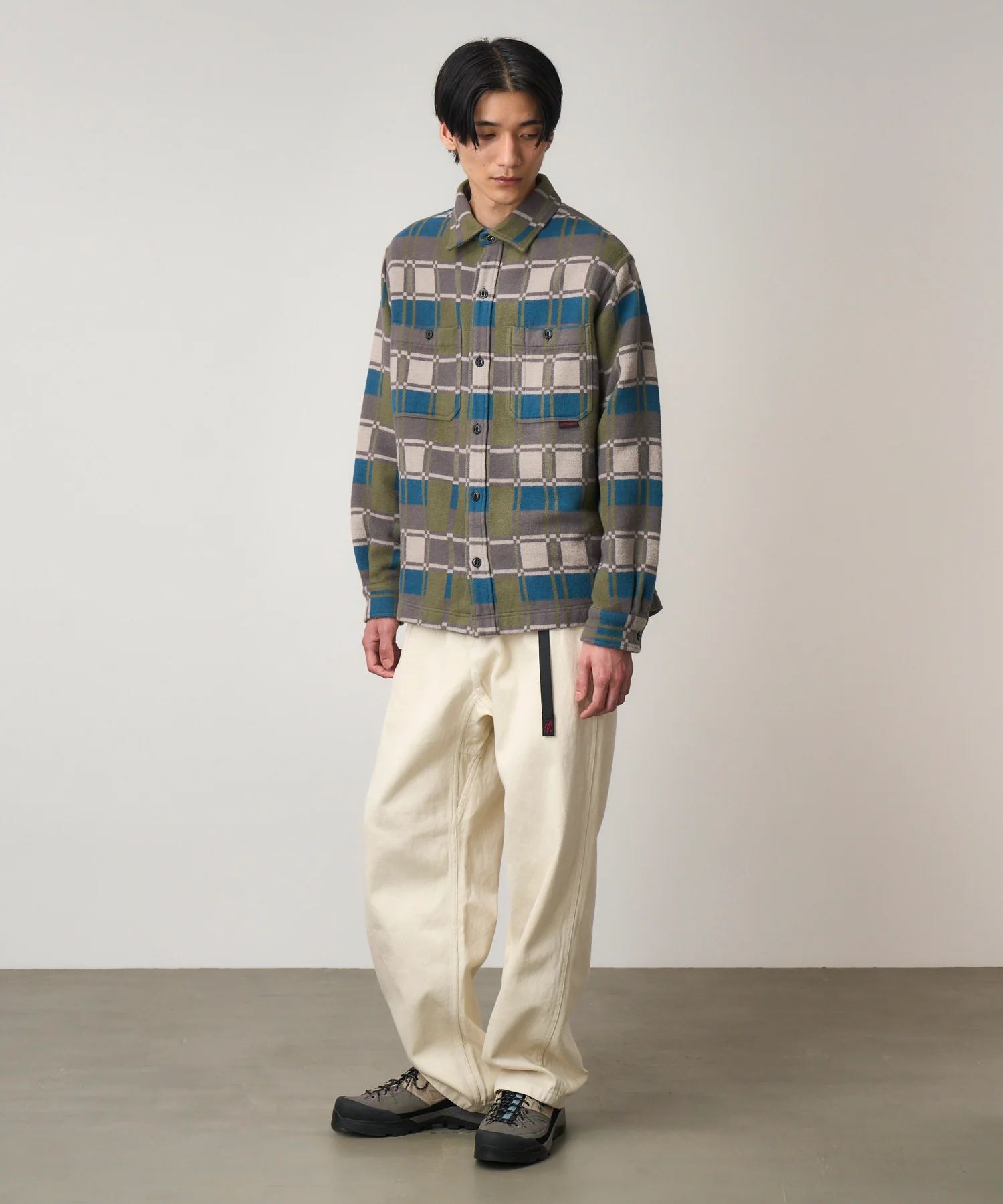 Flannel Anthony Shirt - Silver Check - Image 3