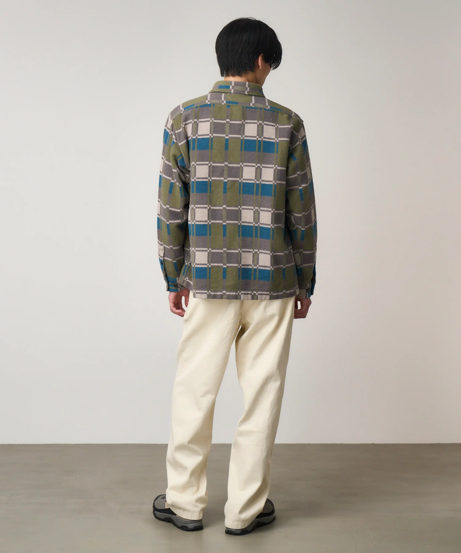 Flannel Anthony Shirt - Silver Check - Image 4