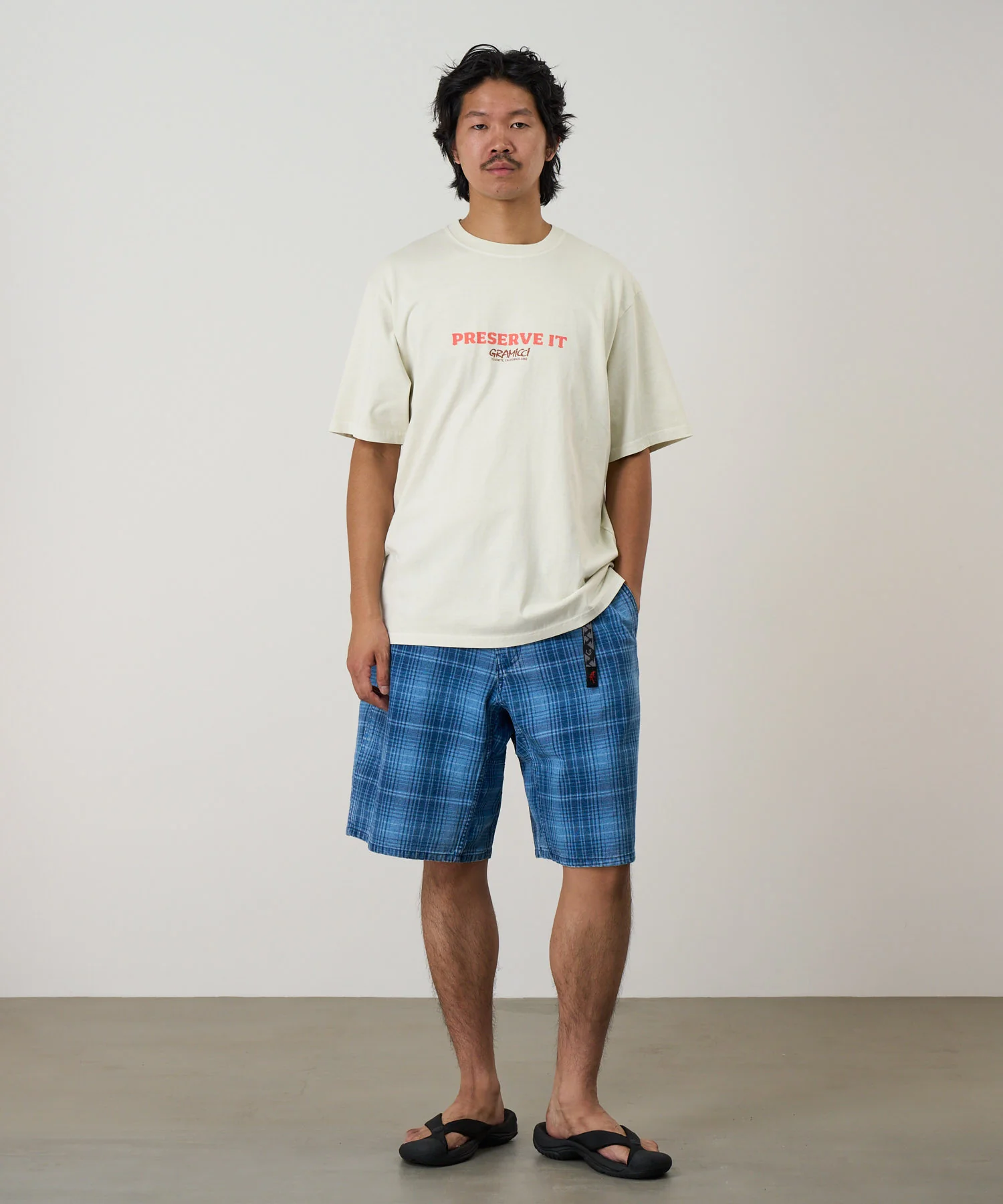 Footprints Tee Pigment Dyed - Natural Pigment - Image 3