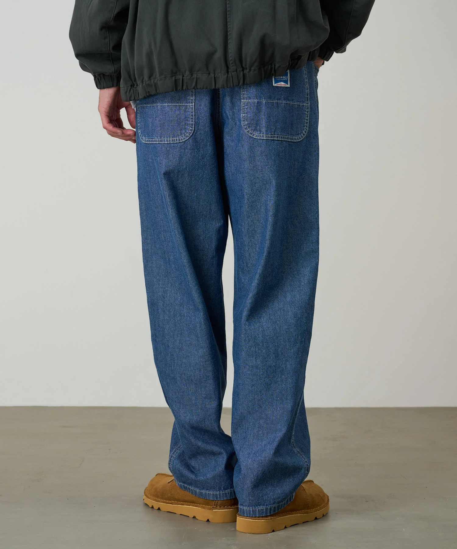 Japanese Chambray Double Knee - Blue - Image 4
