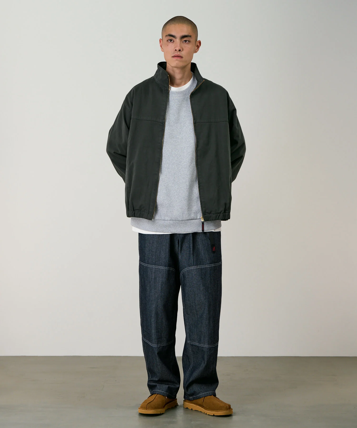 Japanese Chambray Double Knee - Navy - Image 3