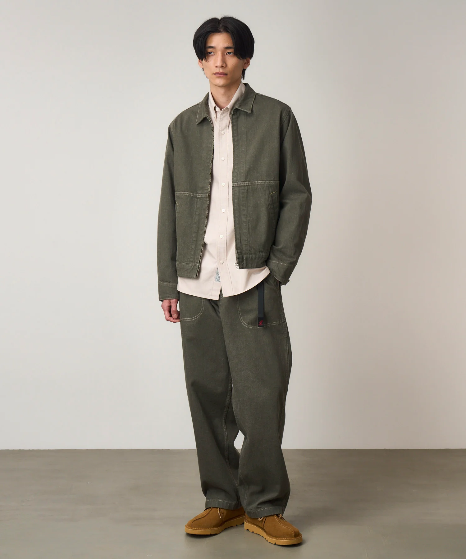 Japanese Slub Denim Jacket - Dark Sage - Image 4
