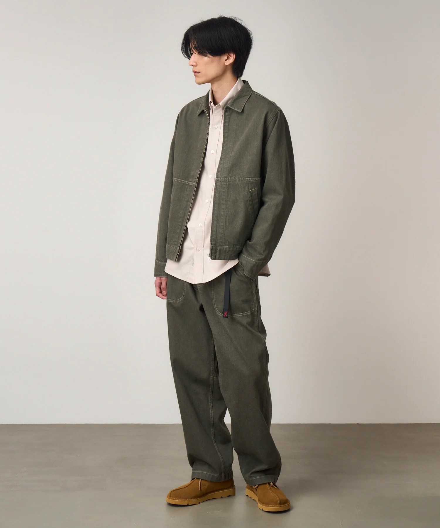 Japanese Slub Denim Jacket - Dark Sage - Image 5