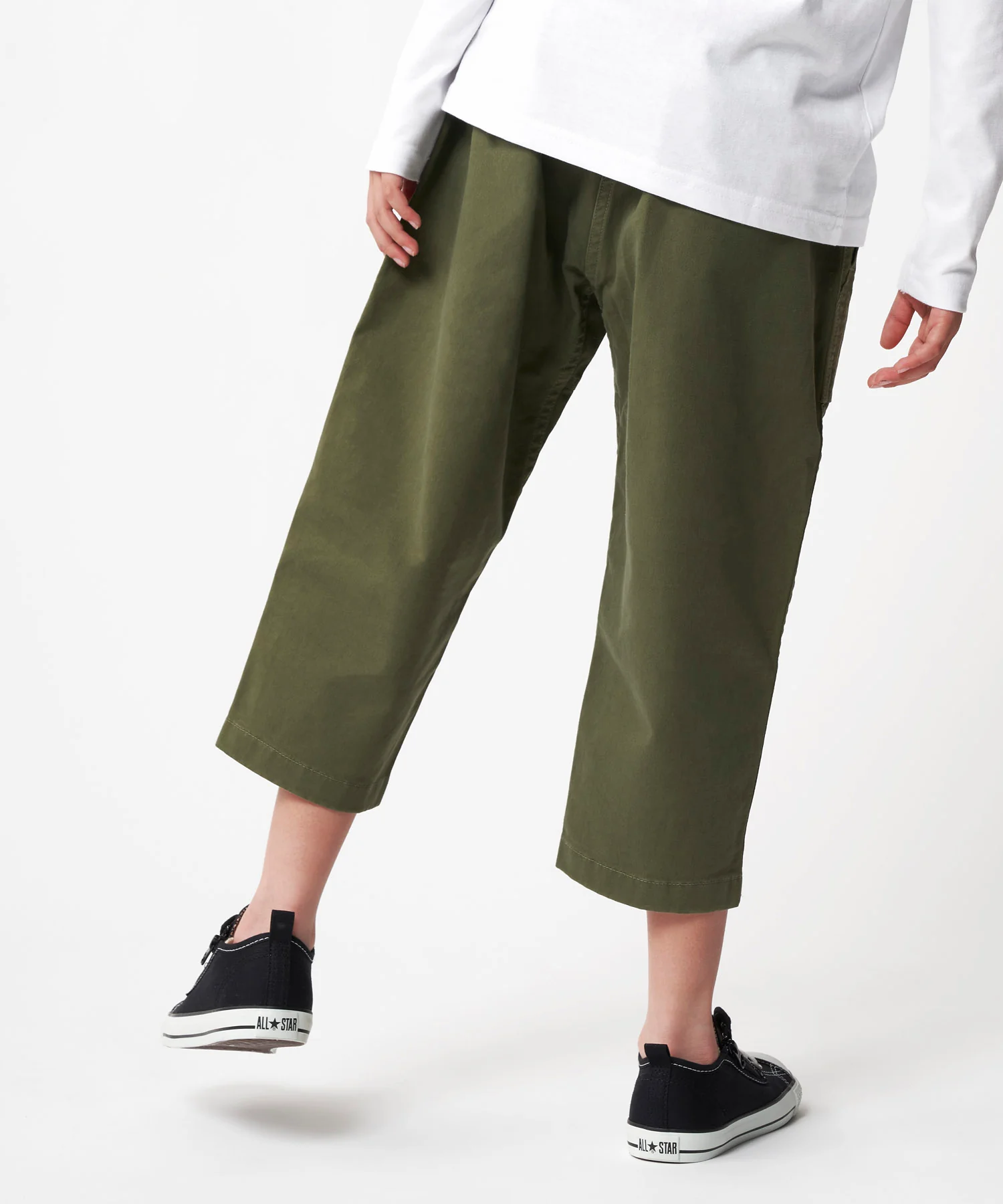 Junior Loose Tapered Pant - Olive - Image 3