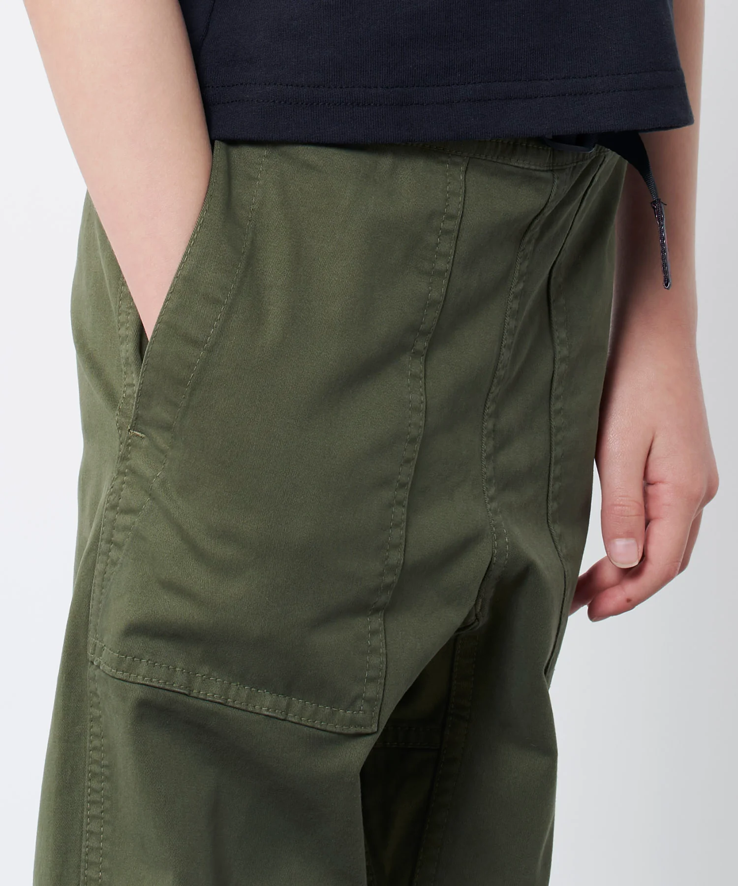 Junior Loose Tapered Pant - Olive - Image 6
