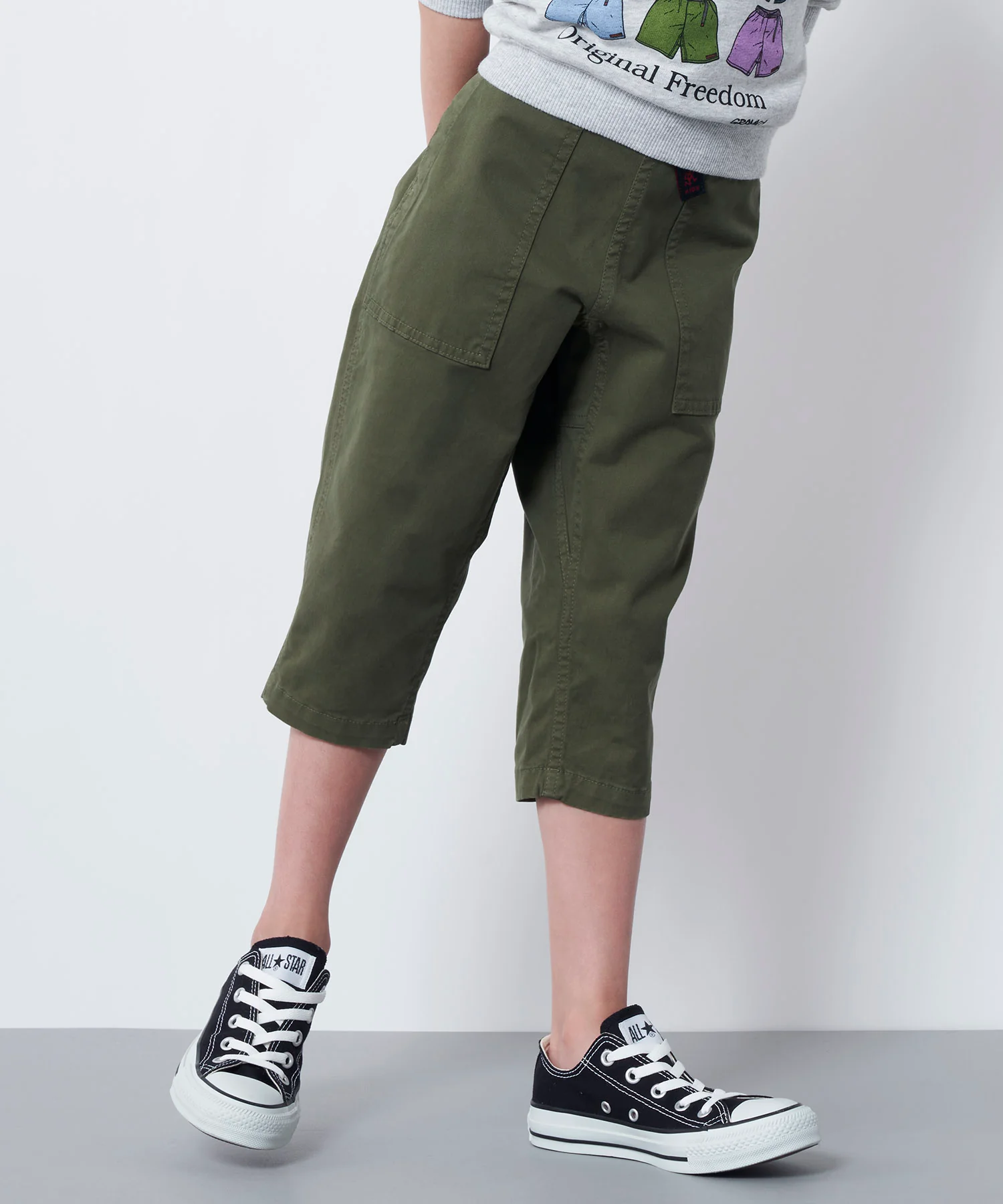 Junior Loose Tapered Pant - Olive - Image 7