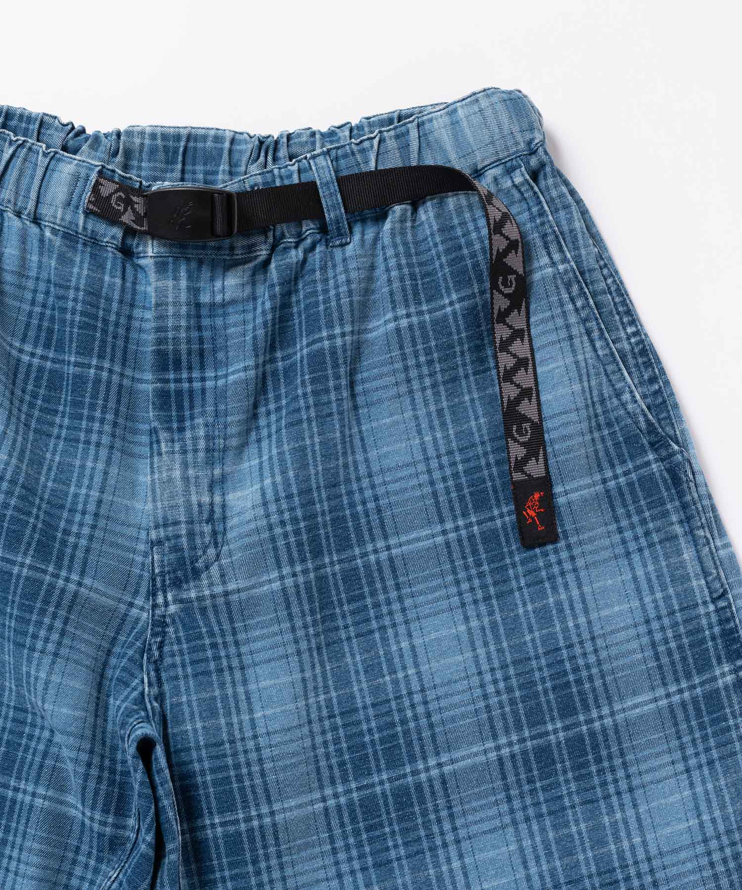 Lagoon Short Denim Plaid - Indigo Checkered Plaid - Image 5