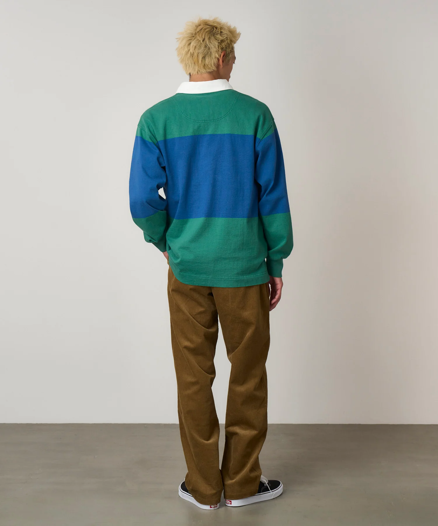 Langdon Rugby Shirt - Cerulean / Emerald - Image 4