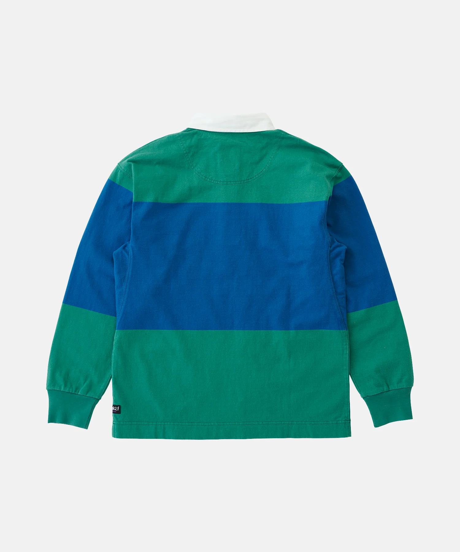 Langdon Rugby Shirt - Cerulean / Emerald - Image 6