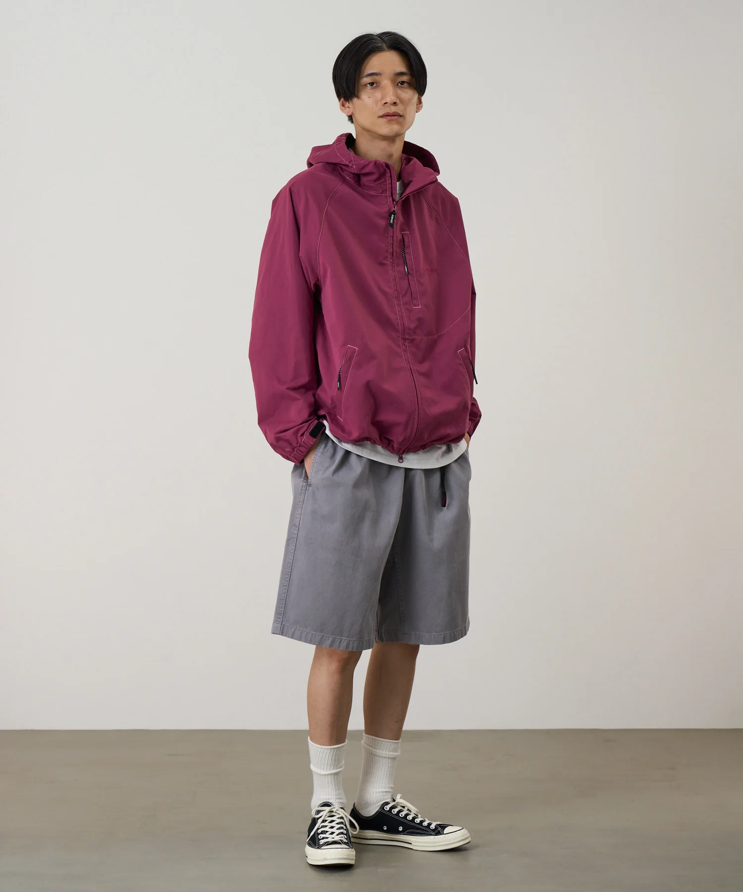 Milton Hooded Jacket - Burgundy - Image 3