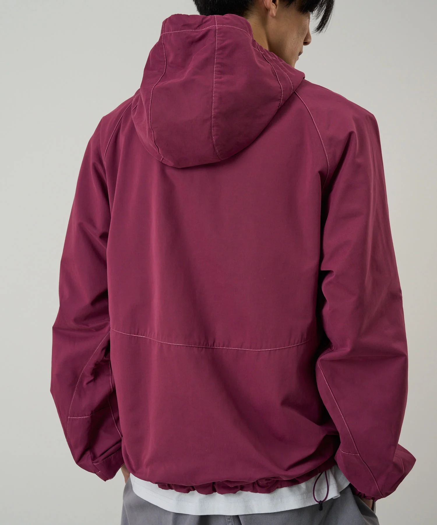 Milton Hooded Jacket - Burgundy - Image 4
