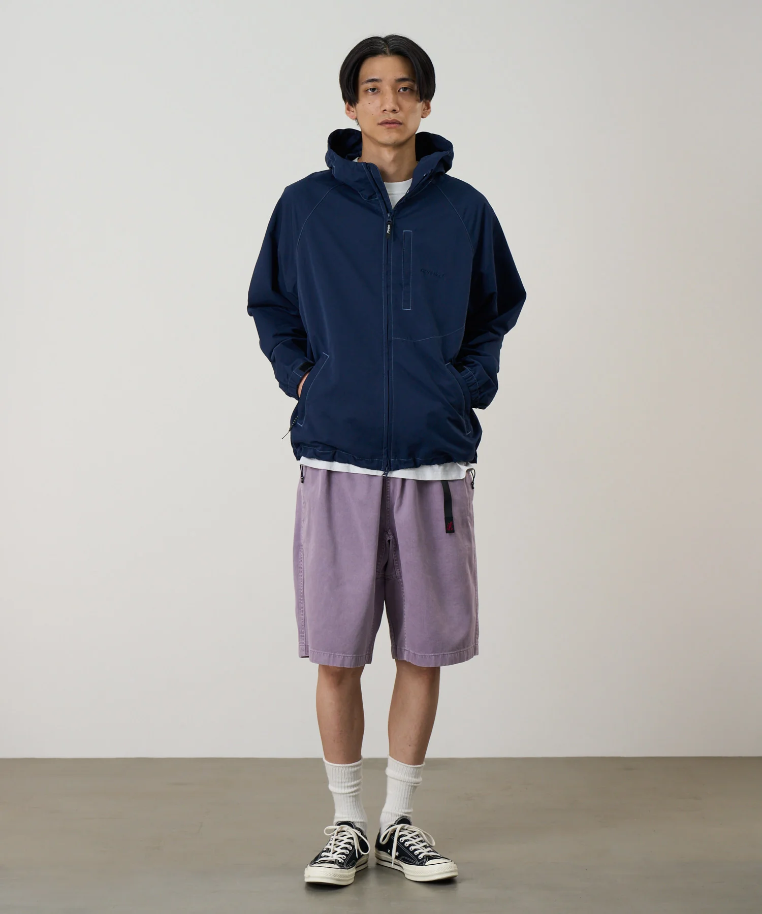 Milton Hooded Jacket - Dark Navy - Image 8