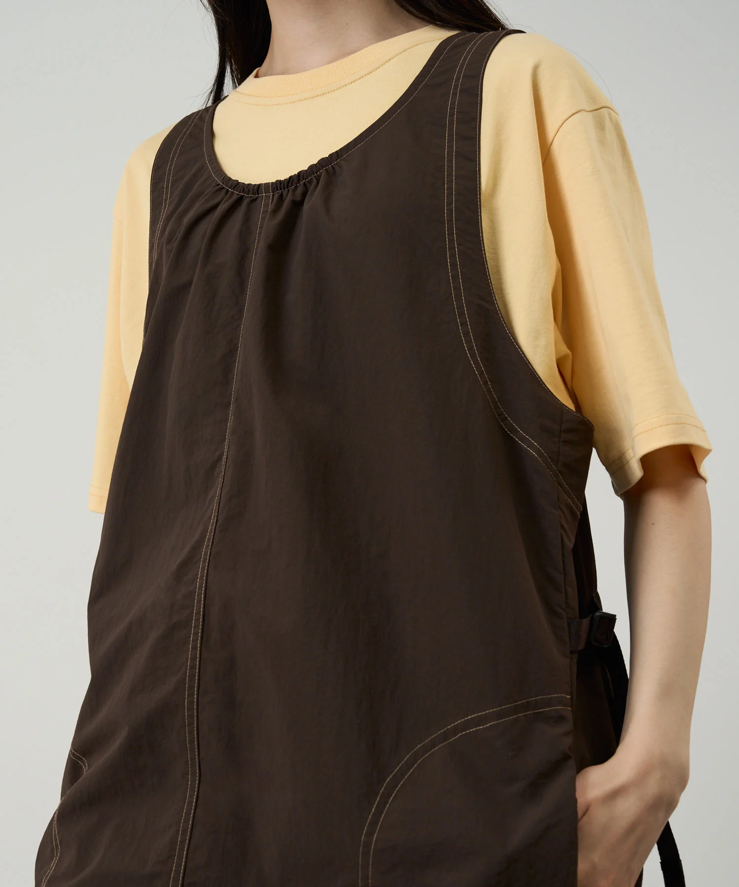 Nylon Dress - Chocolate - Image 3