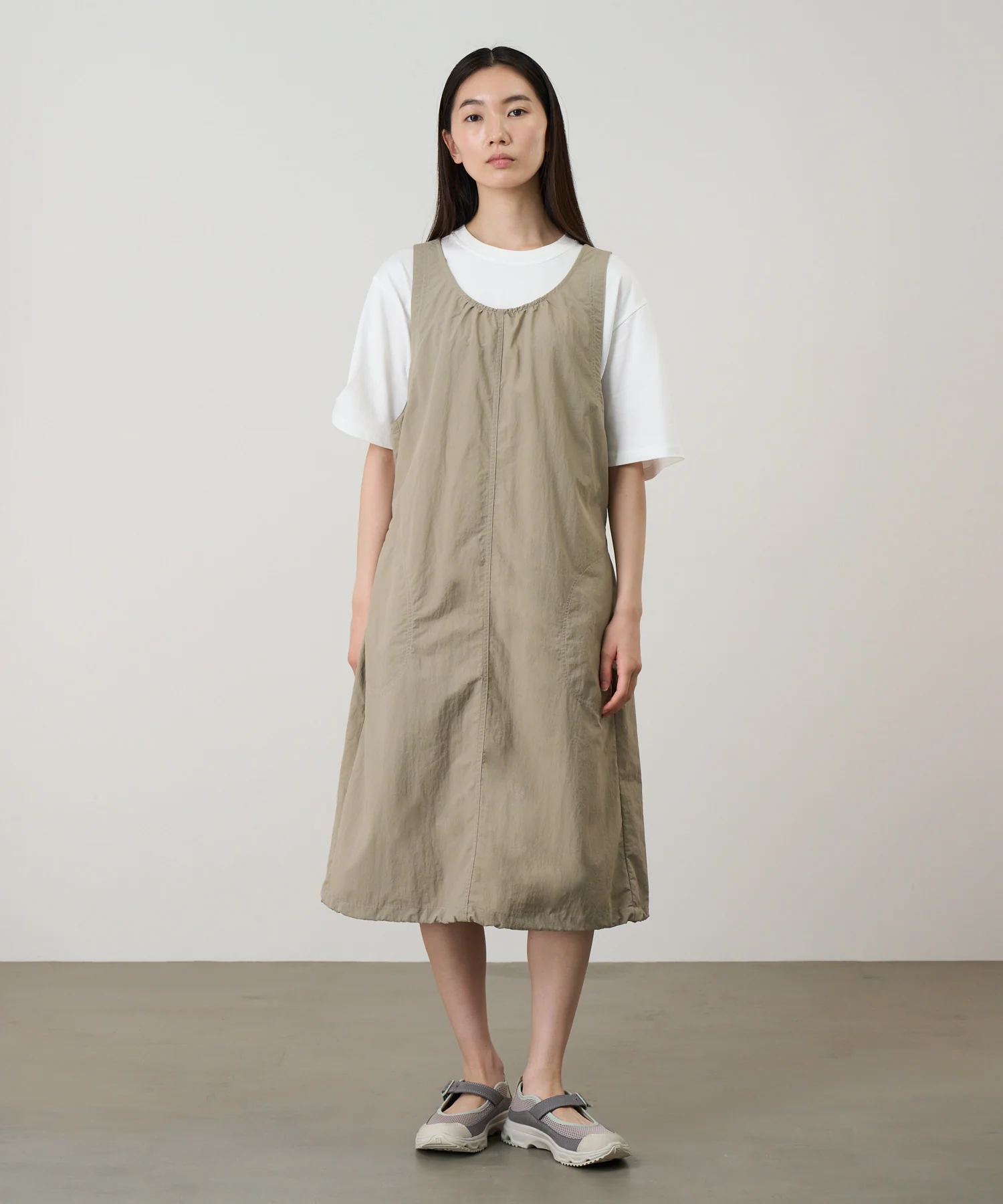 Nylon Dress - Milk Tea - Image 3