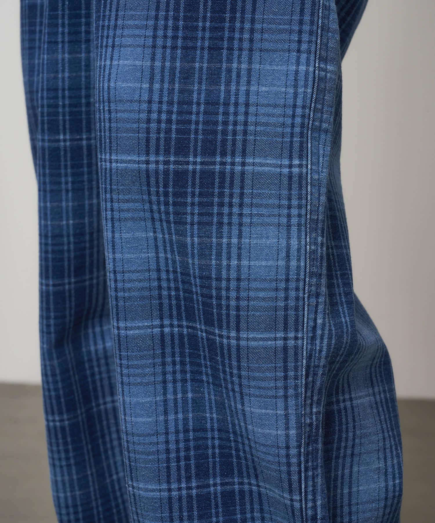 O.G. Denim Plaid Pant - Indigo Checkered Plaid - Image 8