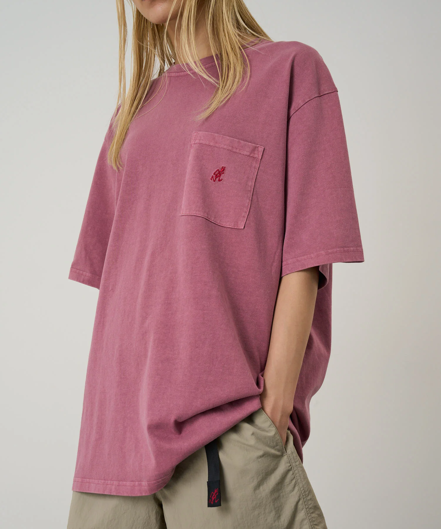 One Point Tee Pigment Dyed - Red Pigment - Image 5