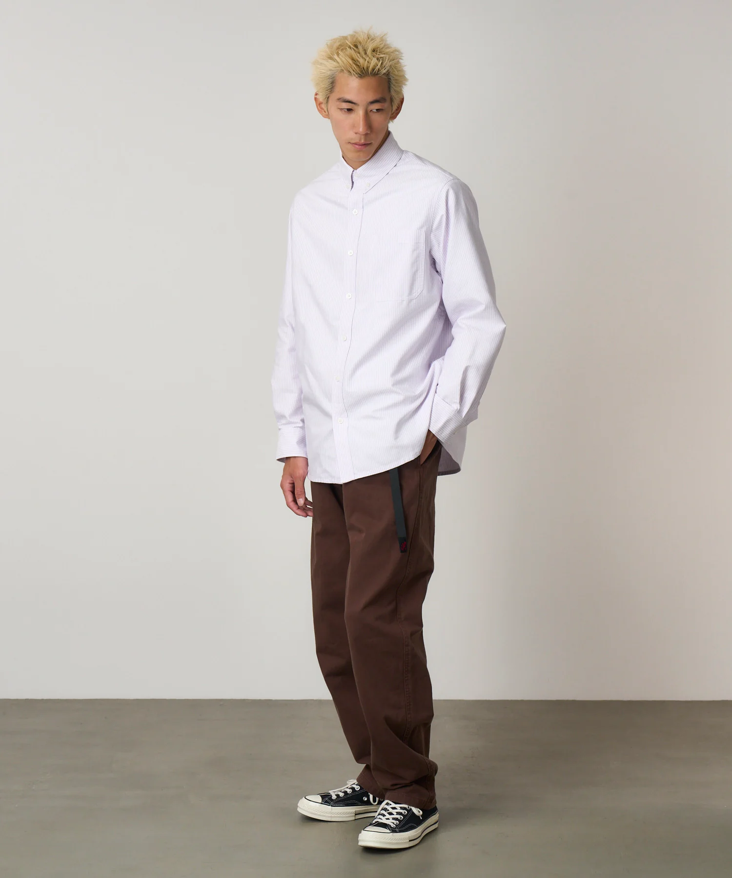 Oxford Button Down Stance Shirt - Iris Stripe - Image 3