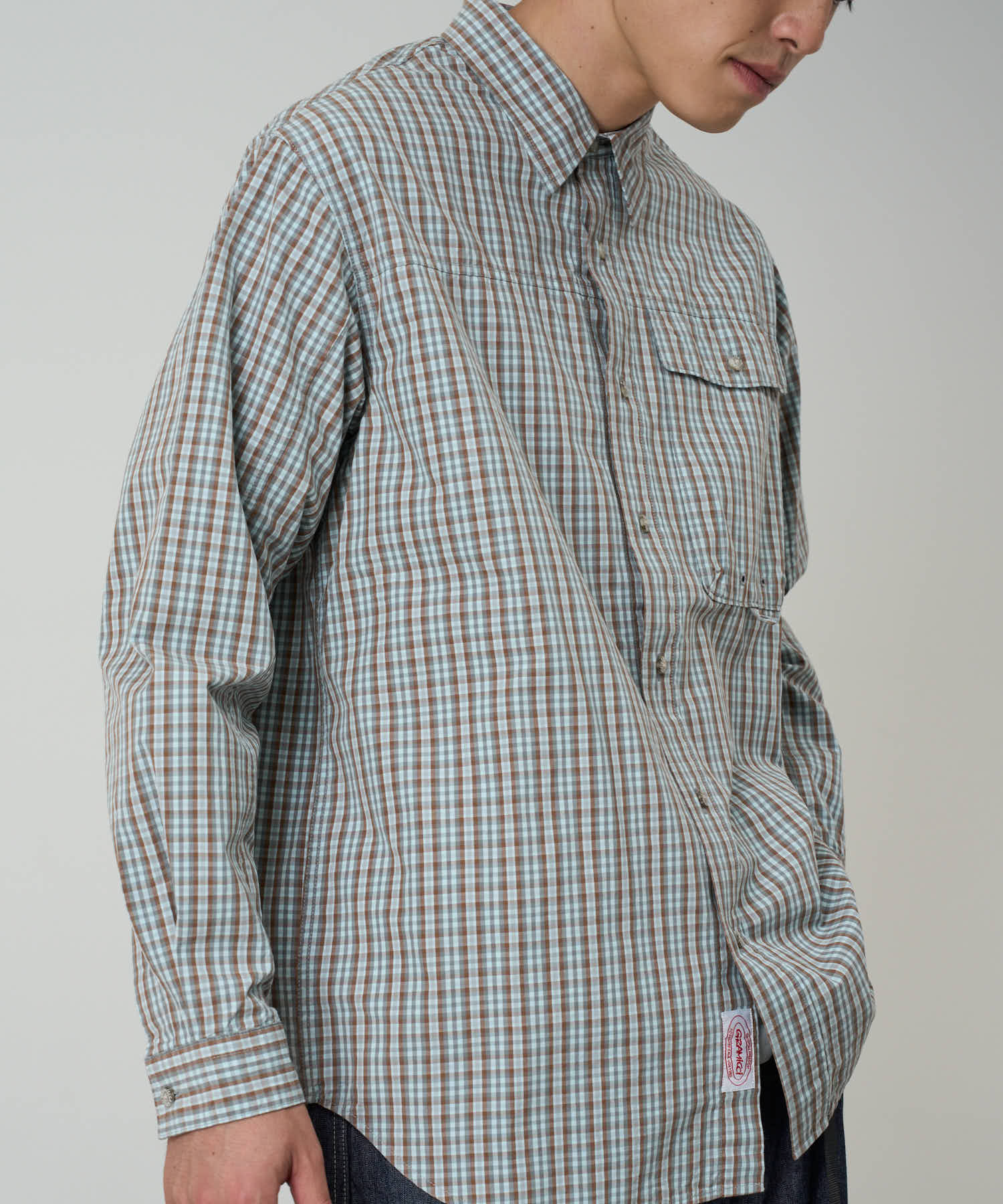 Poplin Millwood Shirt - Brown - Image 2